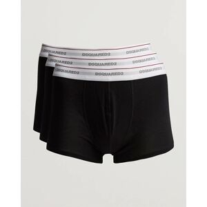 Dsquared2 3-Pack Cotton Stretch Trunk Black