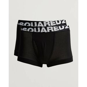 Dsquared2 2-Pack Cotton Stretch Trunk Black