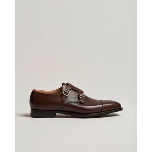 Crockett & Jones Lowndes Monkstrap City Sole Dark Brown Calf