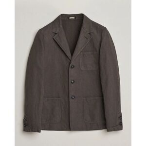 Massimo Alba Baglietto Washed Cotton Work Jacket Dark Brown