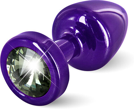 Diogol - Anni Butt Plug Round Purple & Black 25 mm