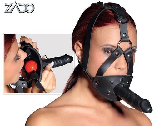 Zado Leder Kopfgeschirr Dildo Zado Leder Kopfgeschirr Dildo