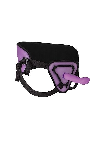 Ouch! Deluxe Silicone Strap On - 8 Inch (Purple)