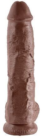 Pipedream 10 Inch Cock - With Balls - Brown Pipedream 10 Inch Cock - With Balls - Brown