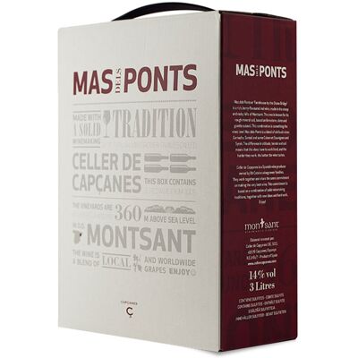 Celler de Capçanes Mas dels Ponts Bag in Box 3 Liters - Bag in Box 3L Celler de Capçanes Mas dels Ponts Bag in Box 3 Liters - Bag in Box 3L