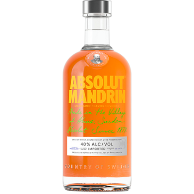 Absolut Mandrin Wodka - Natürlicher Zitrusgeschmack - 1 Liter Absolut Mandrin Wodka - Natürlicher Zitrusgeschmack - 1 Liter