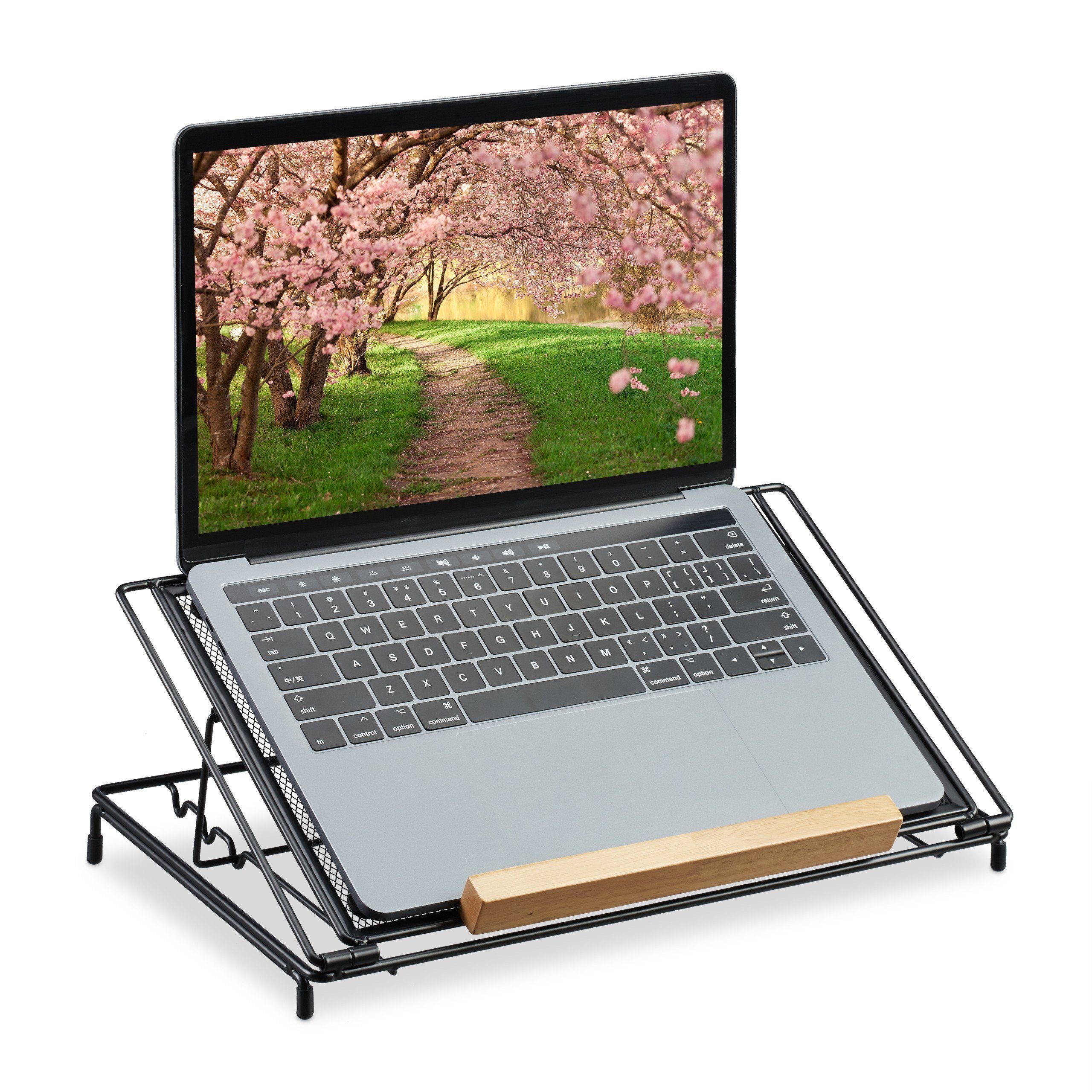 relaxdays »Laptop Ständer 13 Zoll schwarz« Laptop-Ständer