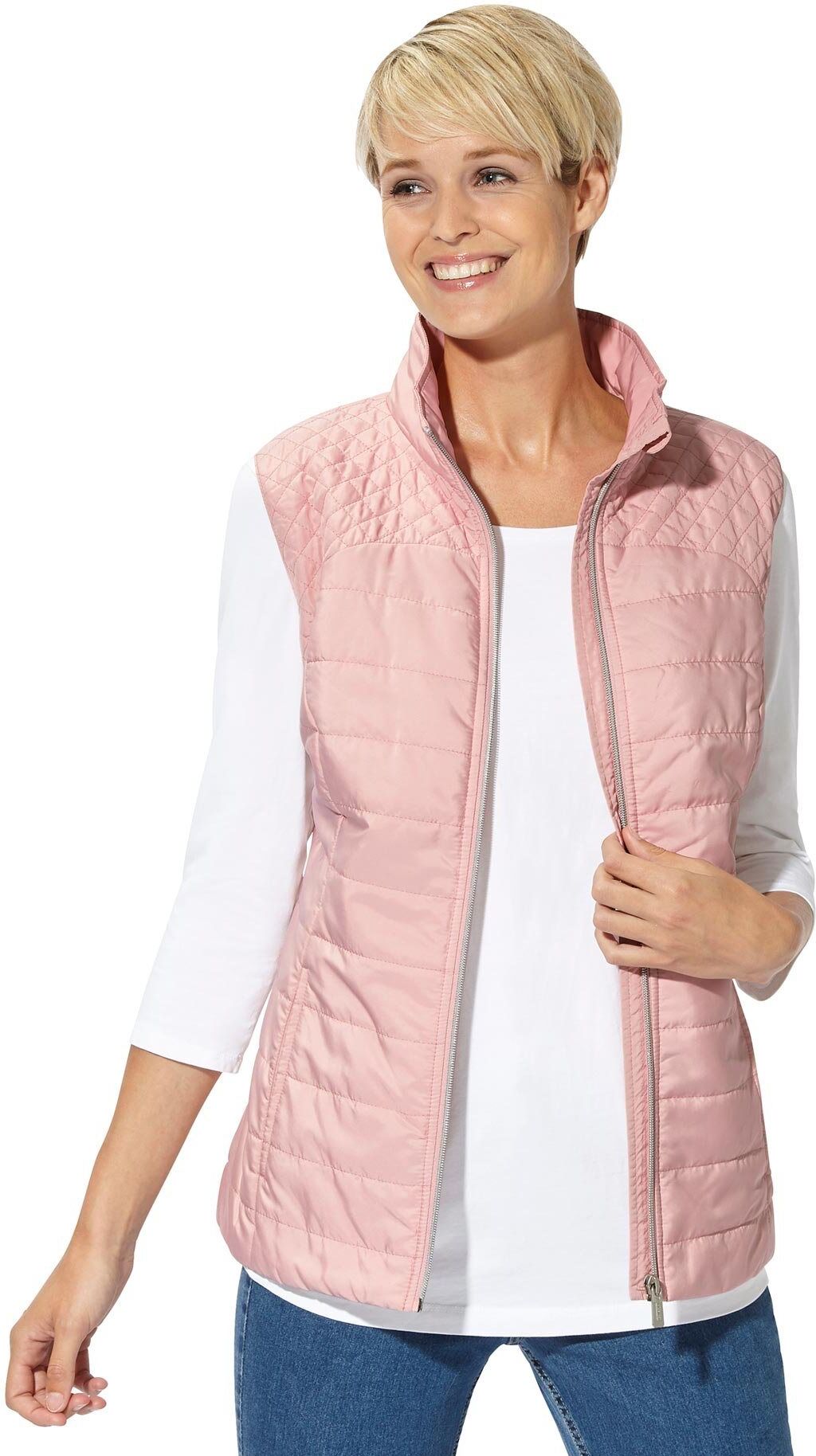 Casual Looks Steppweste, altrosa-rosé