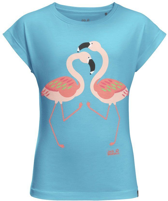 Jack Wolfskin T-Shirt »FLAMINGO T GIRLS«, rauchblau