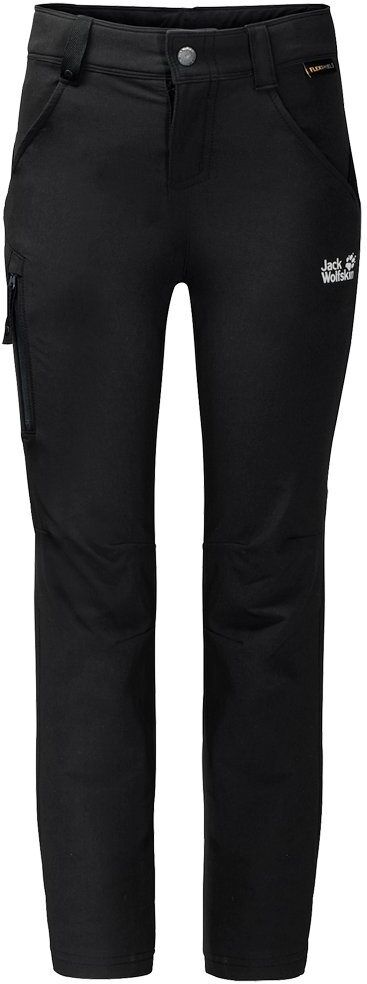 Jack Wolfskin Softshellhose »ACTIVATE PANTS KIDS«, schwarz