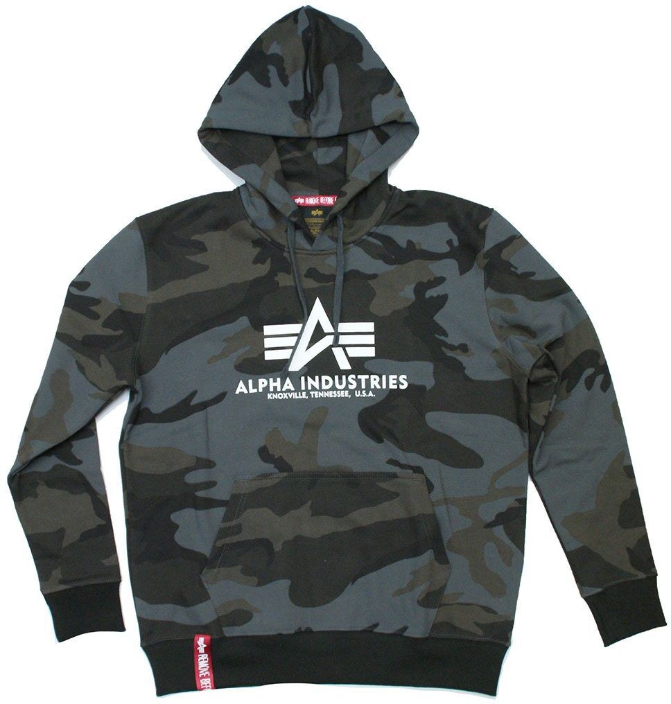 Alpha Industries Kapuzenpullover »Basic Logo Camo«