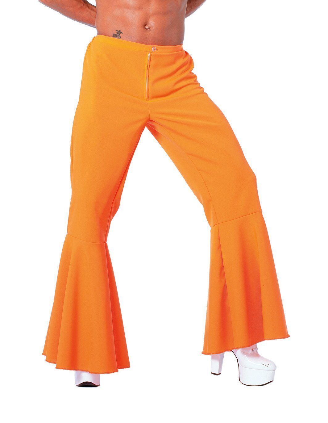 Wilbers Kostüm »70er 80er Jahre Schlaghose Herren Gr. 60«, neon-orange