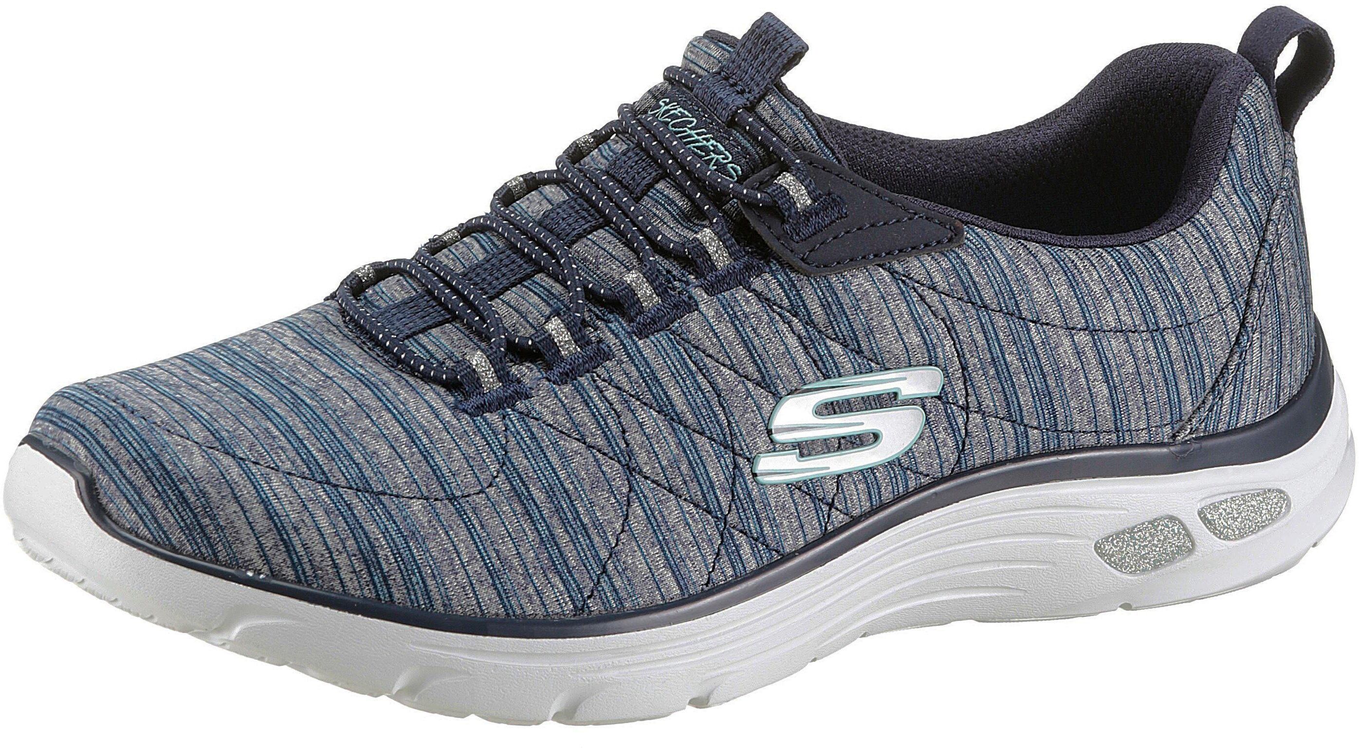 Skechers »Empire D´Lux« Slip-On Sneaker mit Relaxed Fit-Ausstattung, navy-meliert