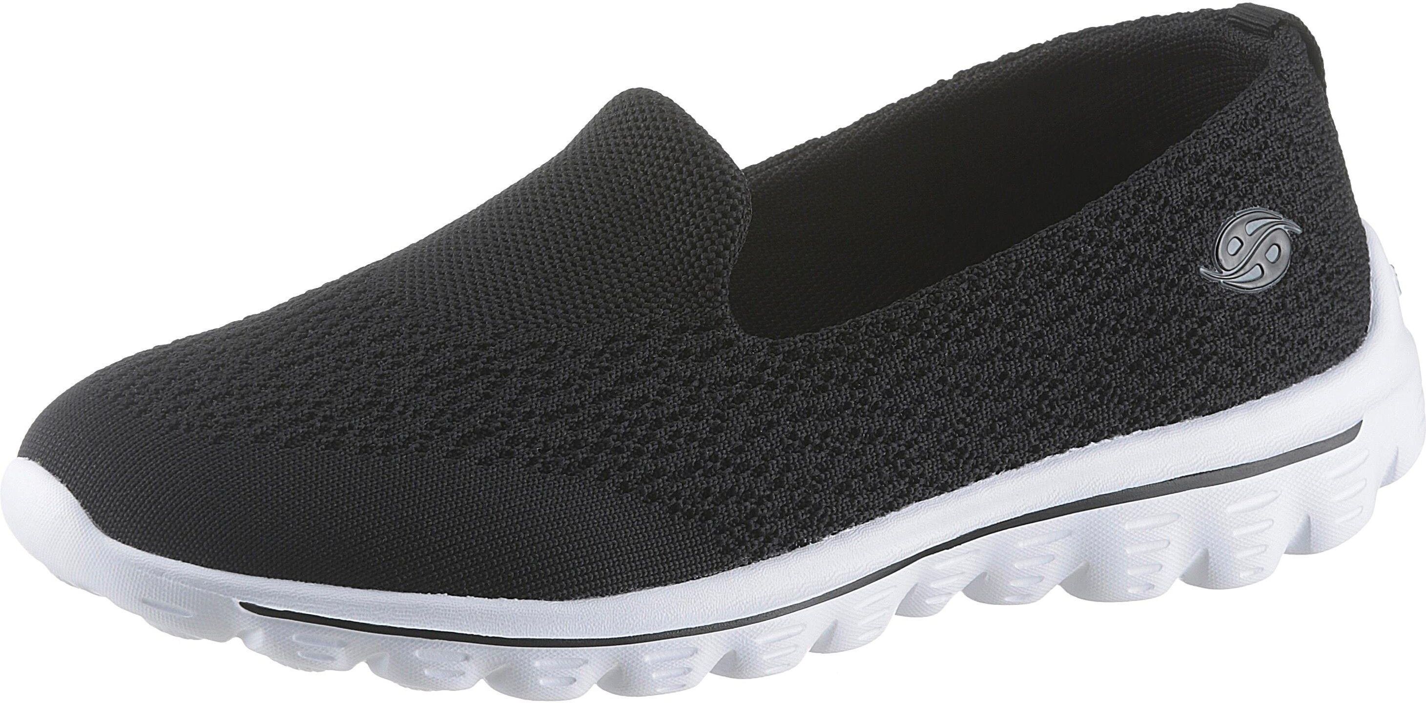 Dockers by Gerli Slip-On Sneaker zum Schlupfen, schwarz