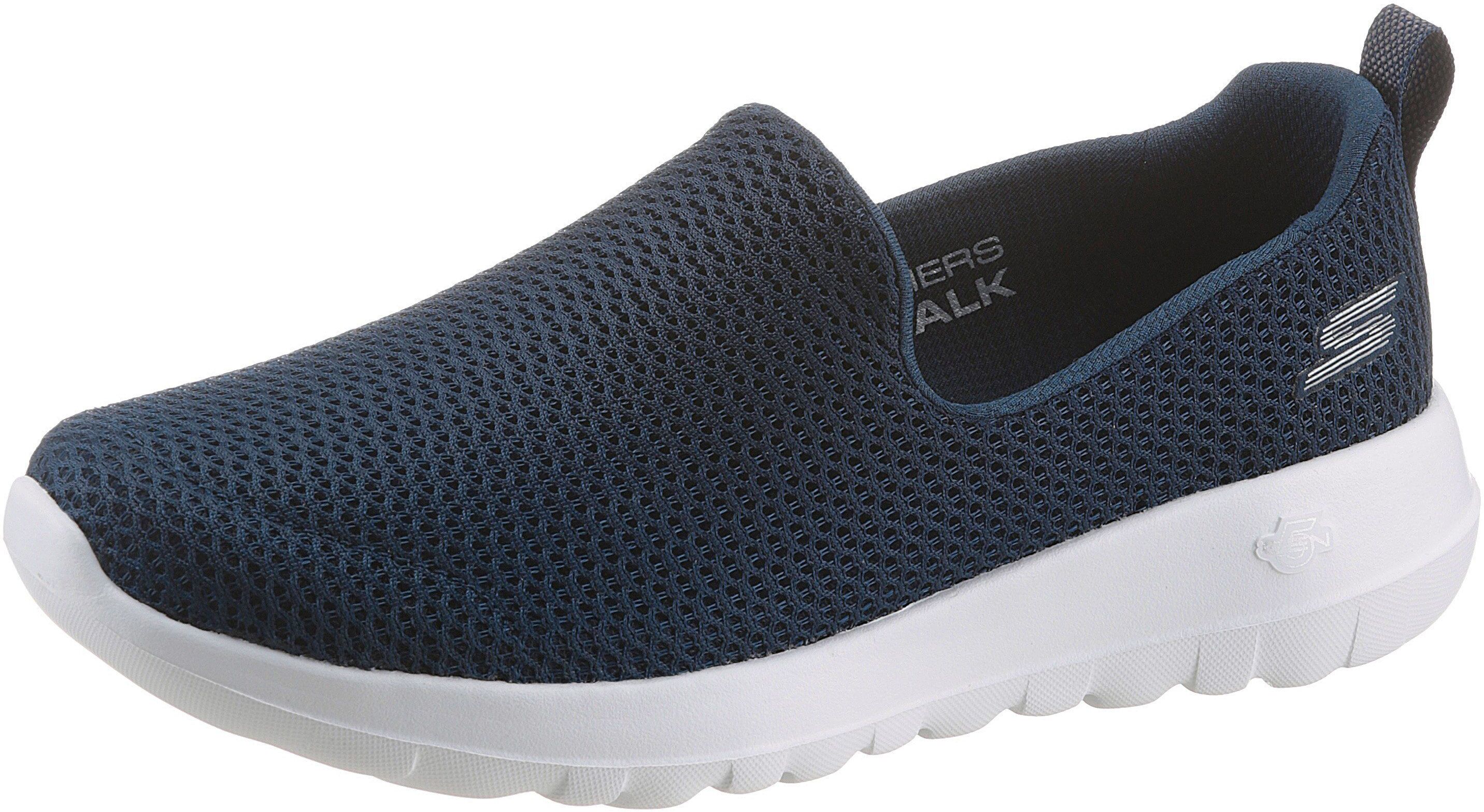 Skechers »Go Walk Joy« Slip-On Sneaker im schlichten Design, navy-weiß