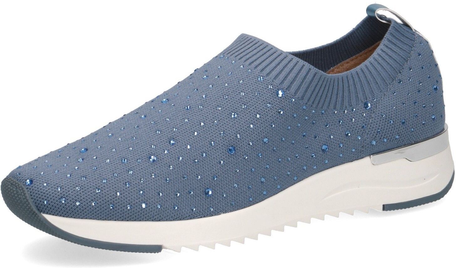 Caprice Slip-On Sneaker mit Strass-Steine, jeansblau