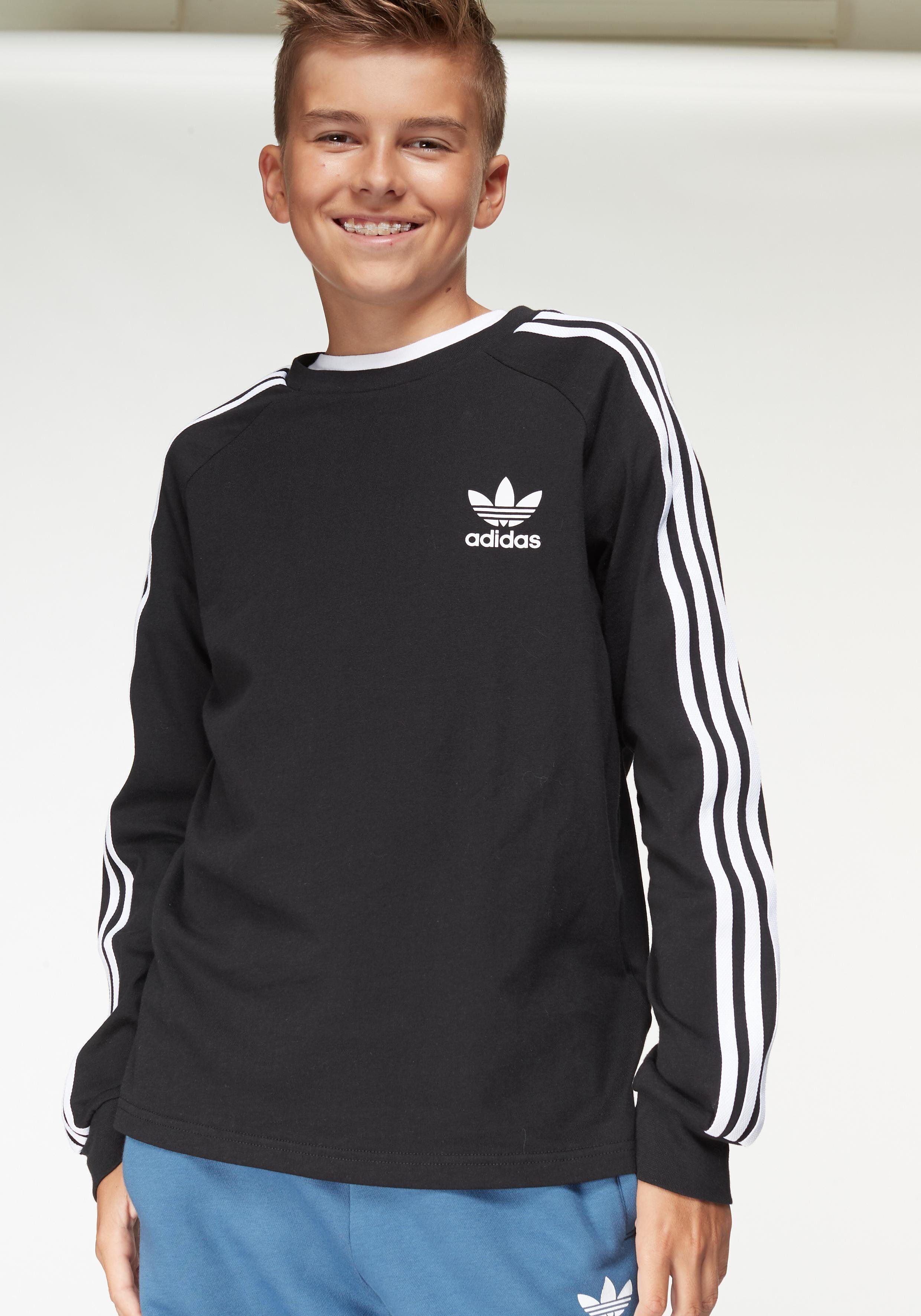 Adidas Originals Langarmshirt »3-STREIFEN LONGSLEEVE«, Black / White