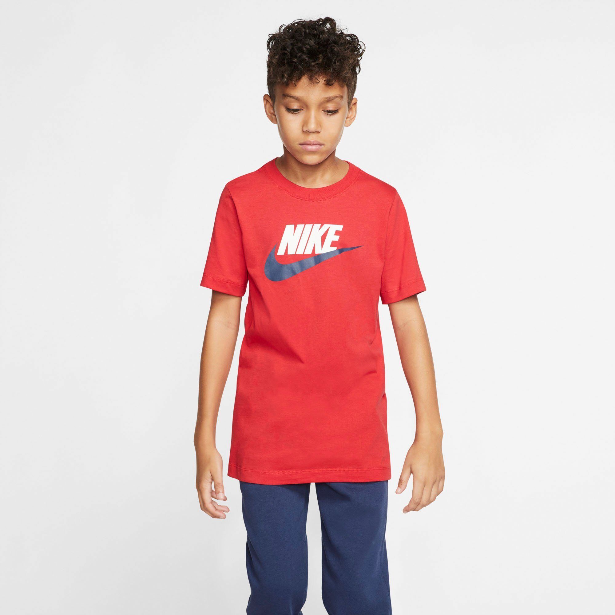 Nike Sportswear T-Shirt »BOYS TEE FUTURA ICON«, rot-weiß-blau