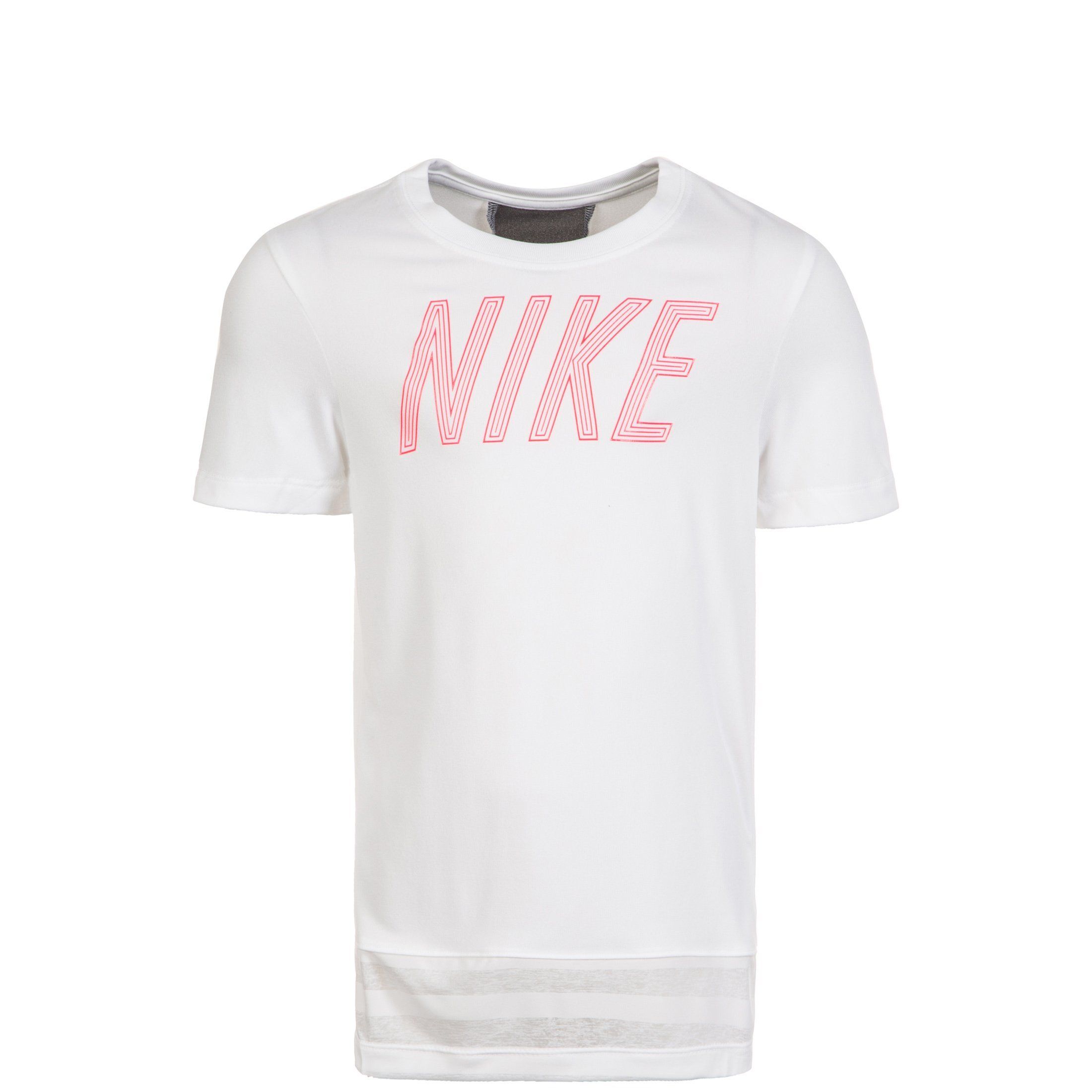 Nike Trainingsshirt »Dry«, weiß-rot-grau