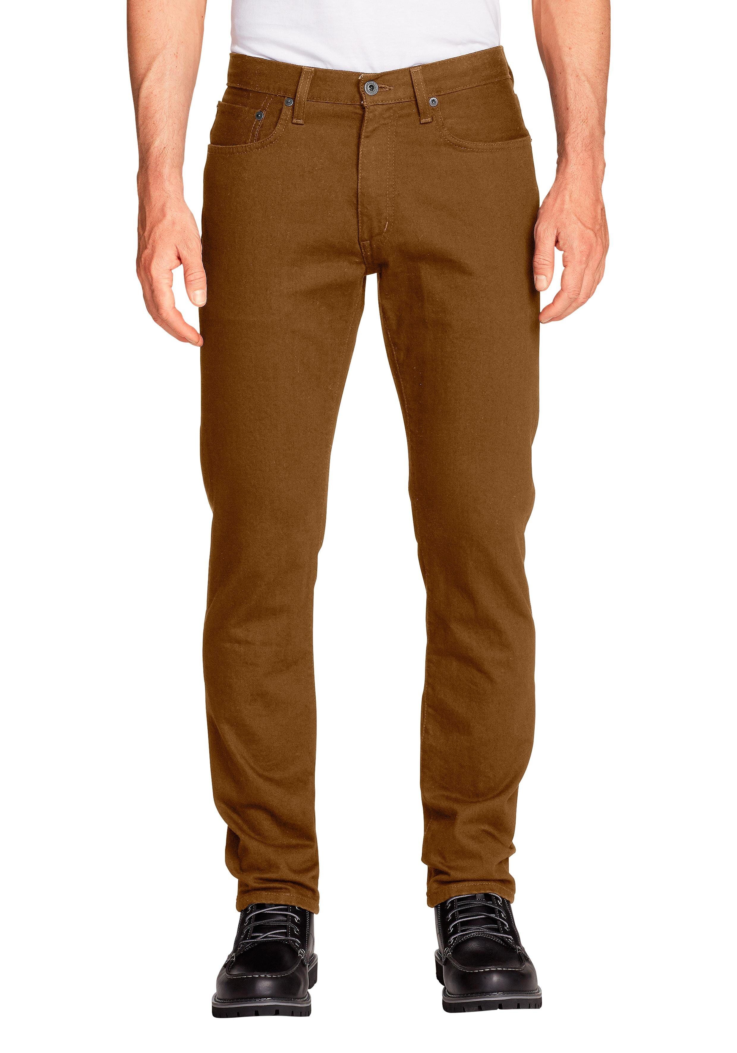 Eddie Bauer 5-Pocket-Jeans Flex - Slim Fit, braun