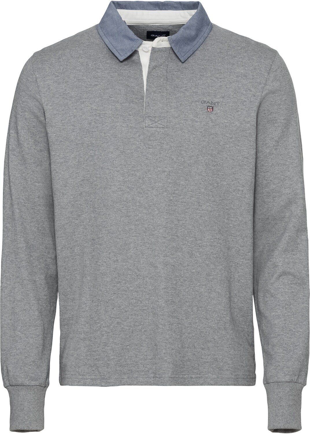 Gant Strickpullover »Rugbyshirt«, Grau-Melange