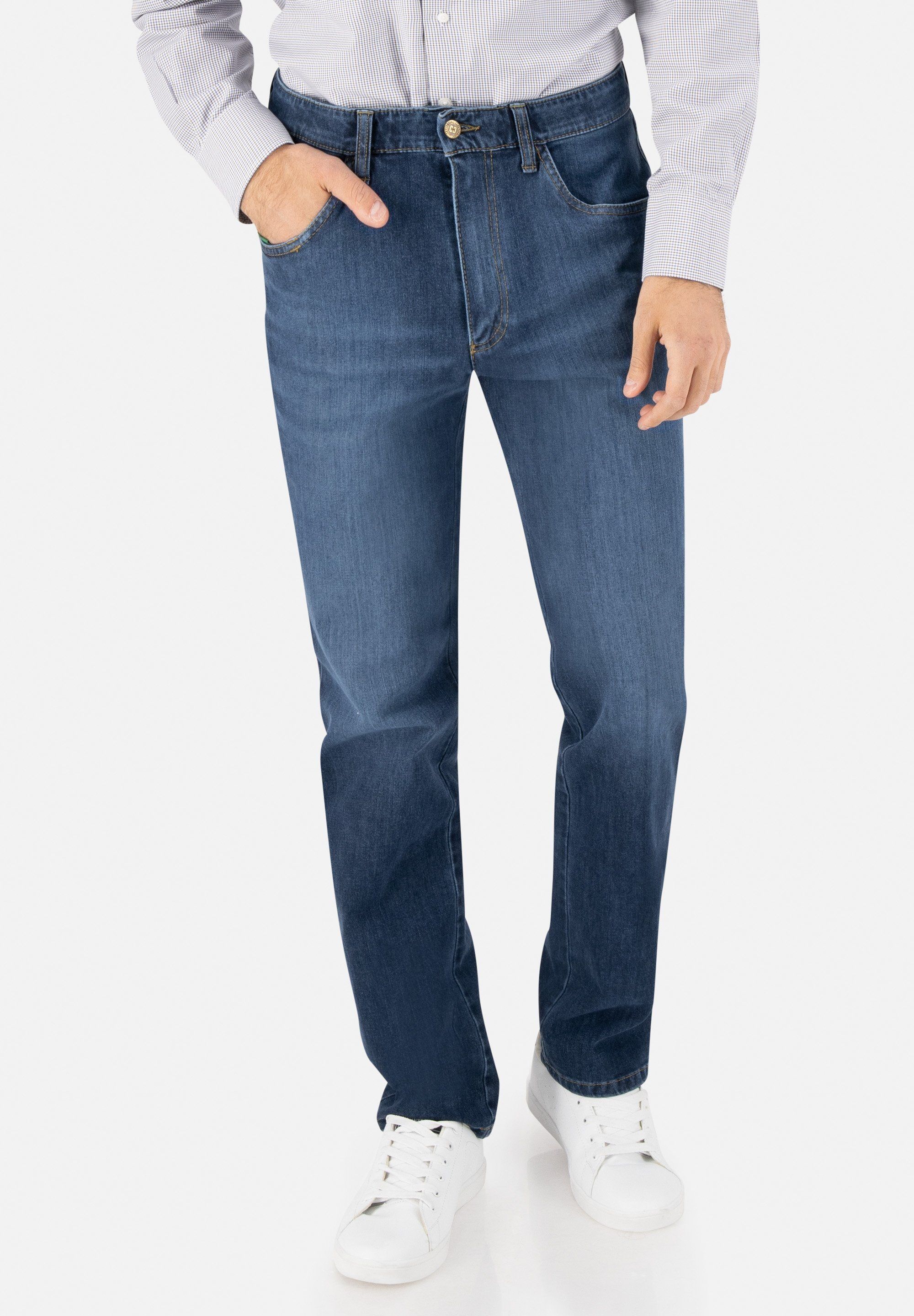 Club of Comfort Bequeme Jeans »HENRY 7054« in superelastischem Bi-Stretch-Denim, blau