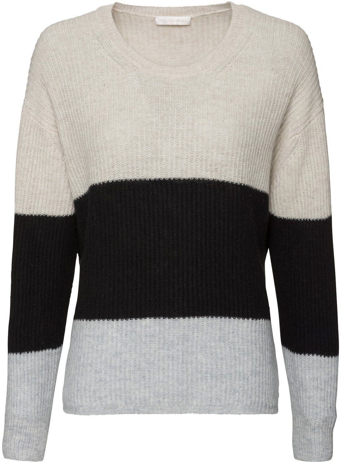 The Mercer N.Y. Strickpullover »Cashmere-Pullover«, Weiß/Schwarz