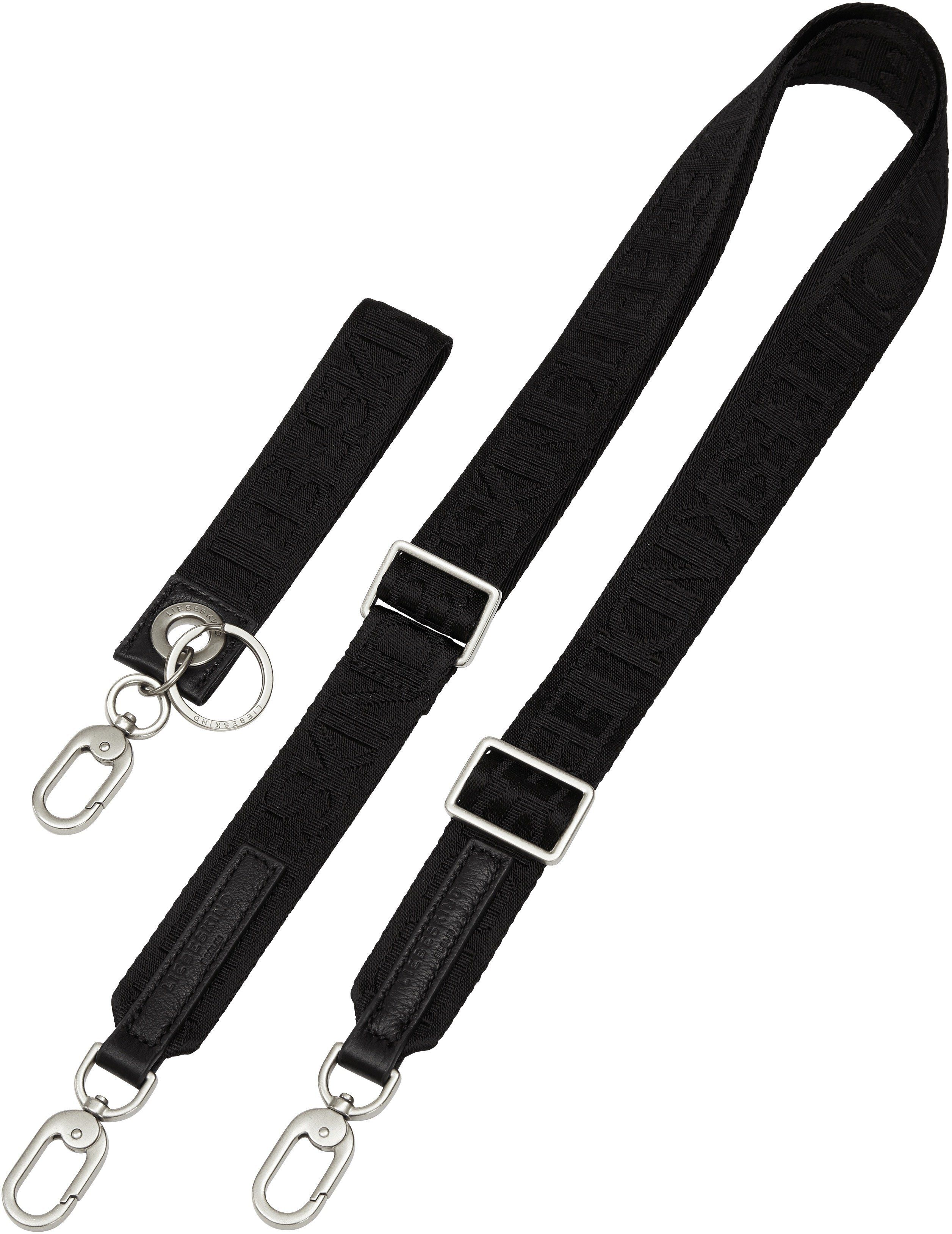 Liebeskind Berlin Schulterriemen »Bundle Webbing Strap« (Set, 2-St) in schöner Geschenkverpackung, schwarz