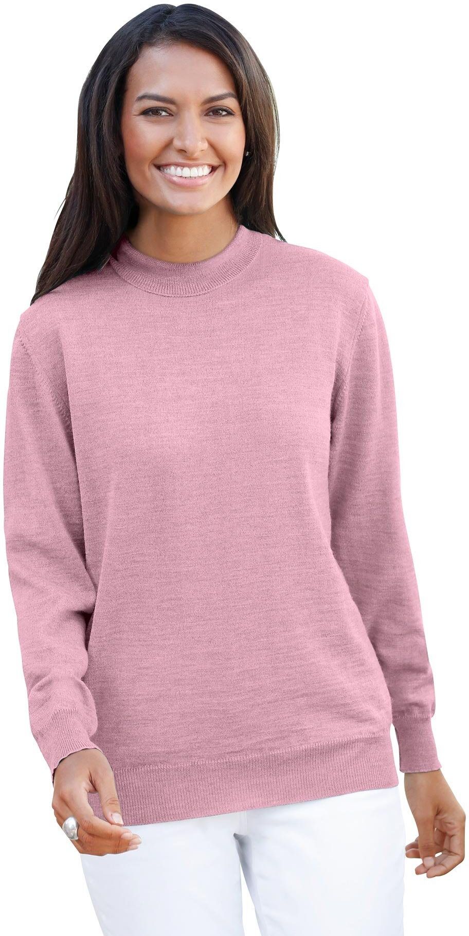 Casual Looks Stehkragenpullover »Stehkragen-Pullover«, rosé