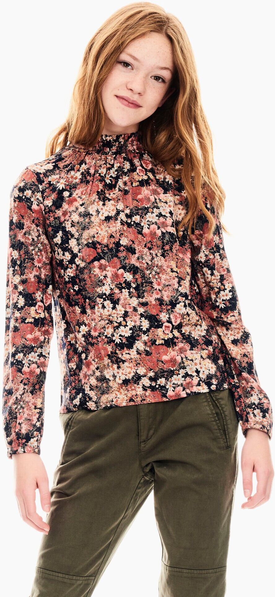 Garcia Klassische Bluse mit allover Blumenprint