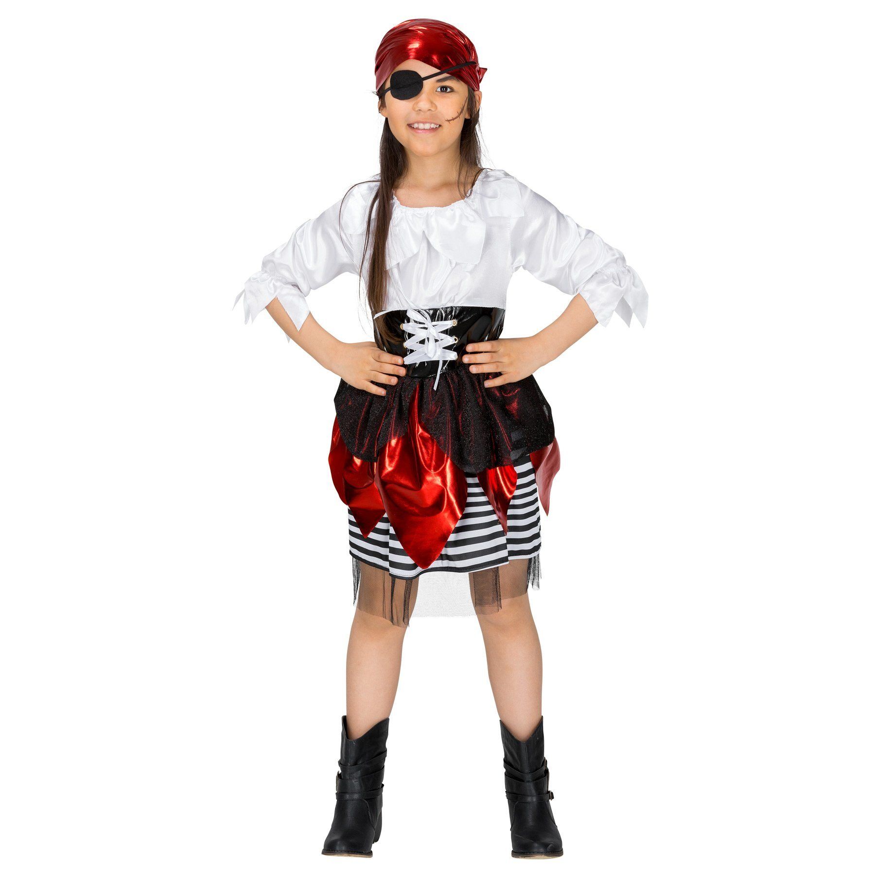 tectake Piraten-Kostüm »Mädchenkostüm Piratin Lilly Blaumarie«