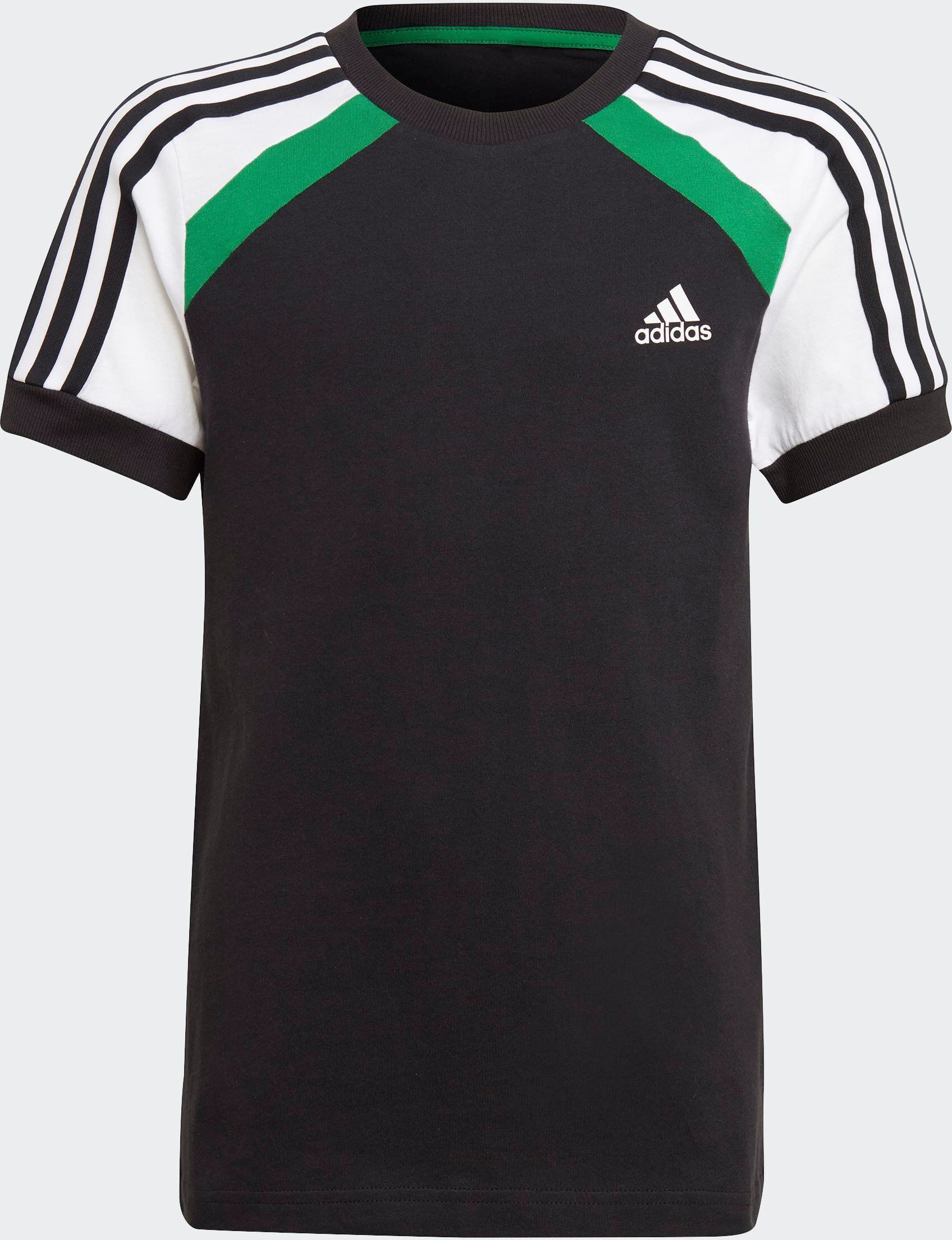 Adidas Performance T-Shirt »COMFORT COLORBLOCK«, Black / Core Green / White