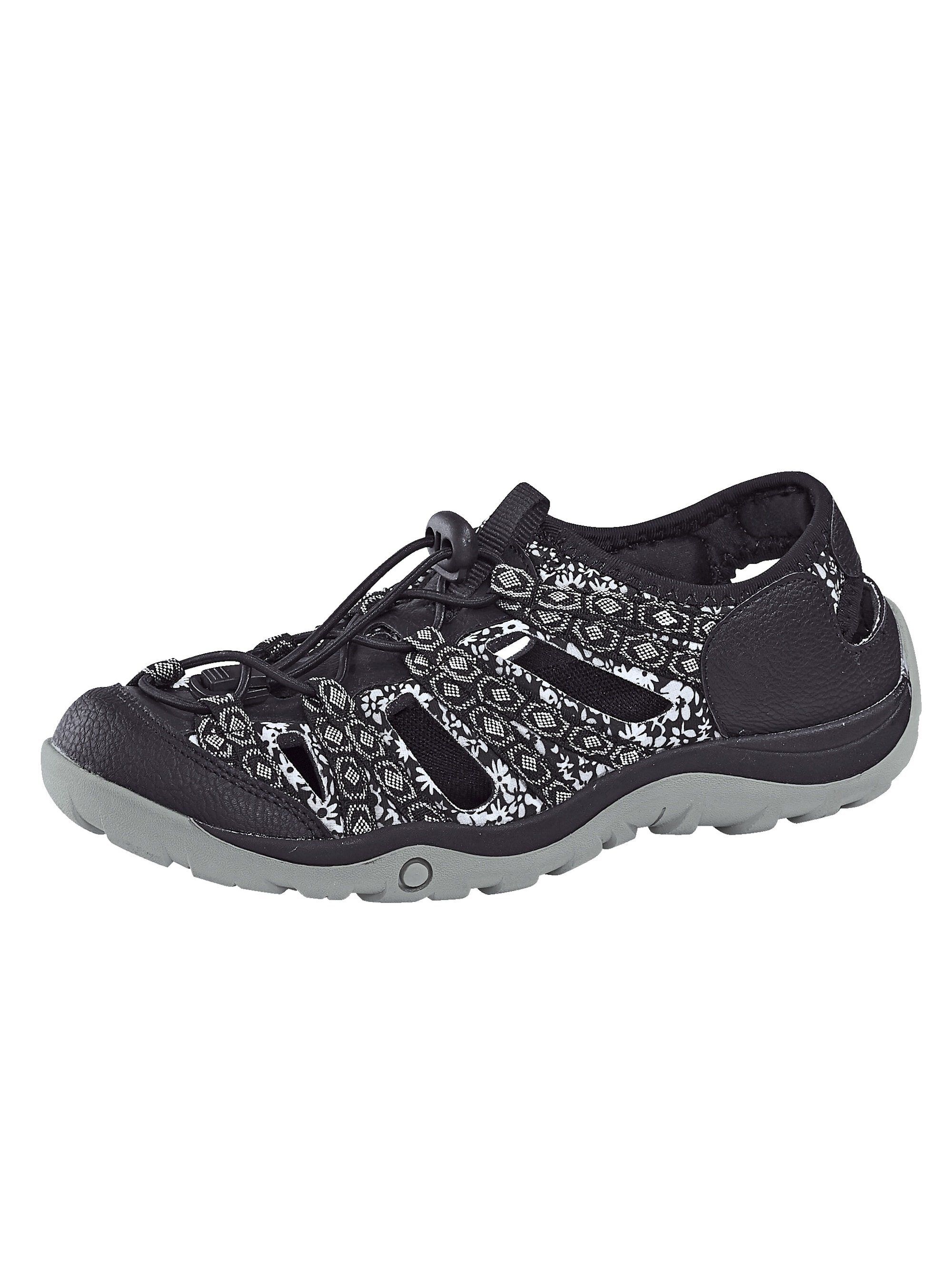 Liva Loop Slipper in Trekking-Optik, Schwarz