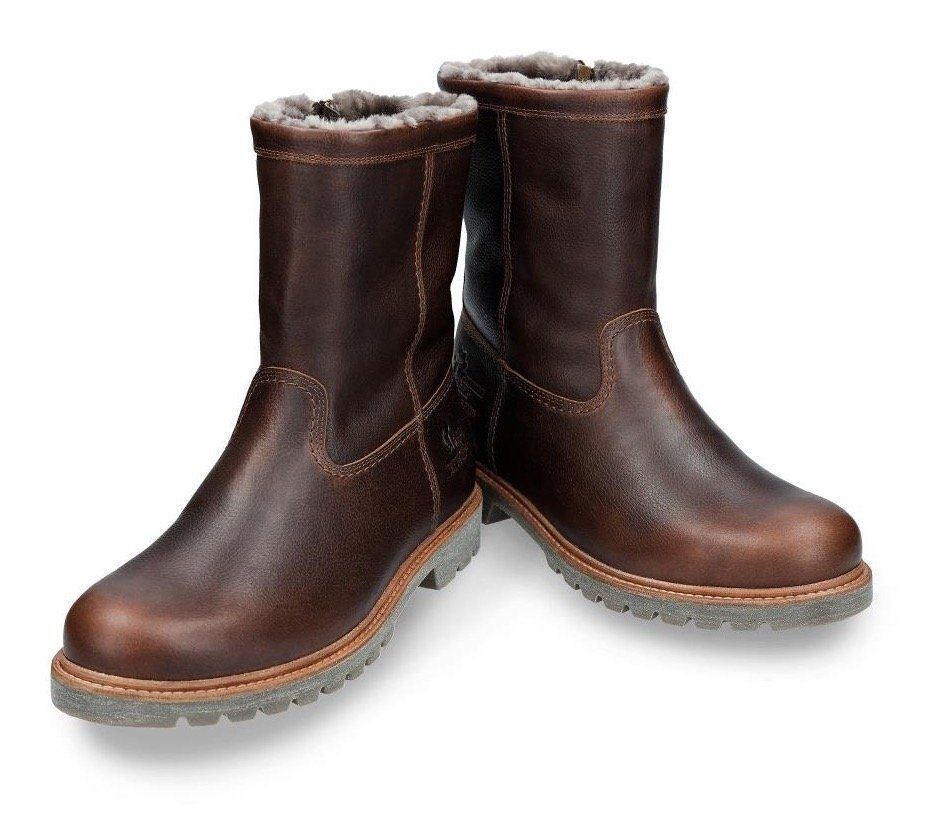 Panama Jack »Fedro Igloo« Bikerboots mit Lammfell, C10 Nappa Grass Castaño / Chestnut