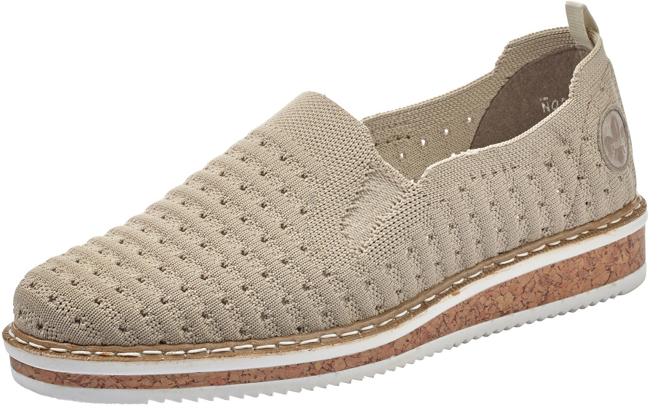 Rieker Slipper in Strick-Optik