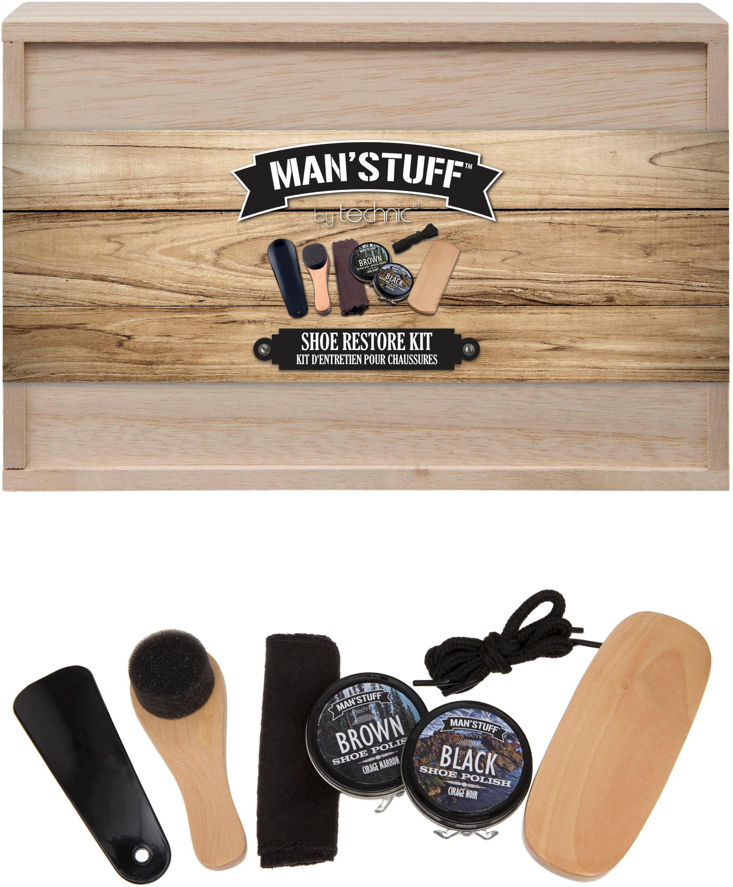 MAN'STUFF Schuhpflege-Set »Shoe Kit« (7-tlg)