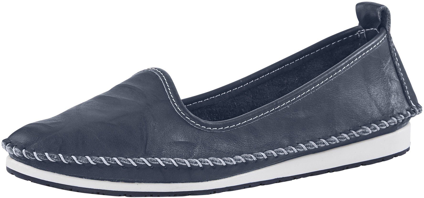 Slipper mit flexibler Laufsohle, marine