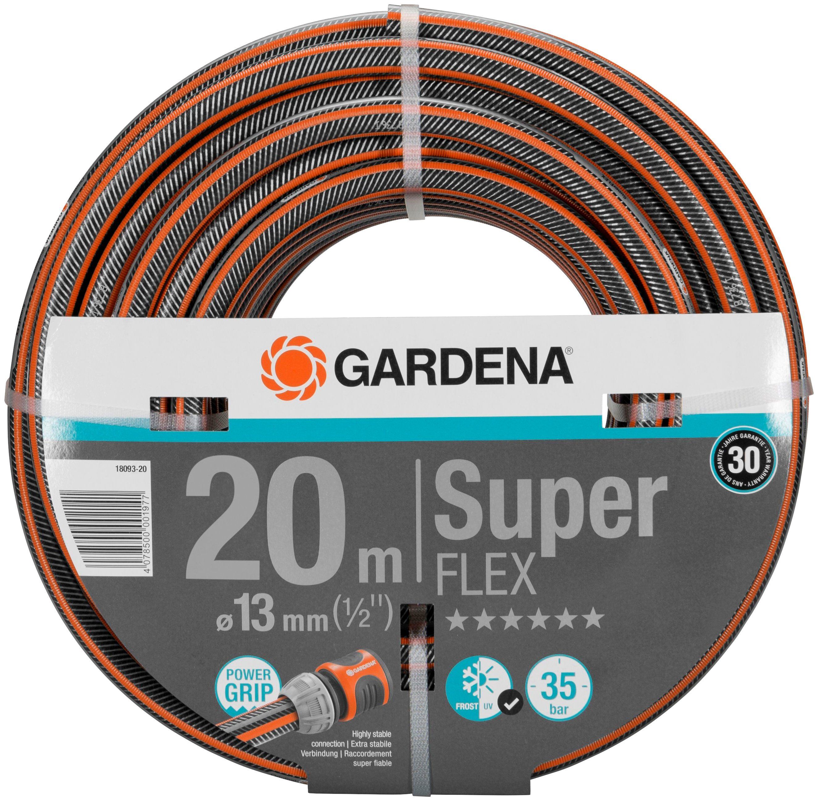 GARDENA Gartenschlauch »Premium SuperFLEX, 18093-20«, L: 20 m, 13 mm (1/2)