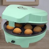 Bestron 3 in 1 Cake Pop Maker Mini Donuts Muffin Back Automat mint grün Antihaft beschichtet Bestron ASW238