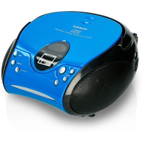 Lenco »Scd-24 Boombox« CD-Player mit Radio und Kopfhöreranschluss - blau - blau