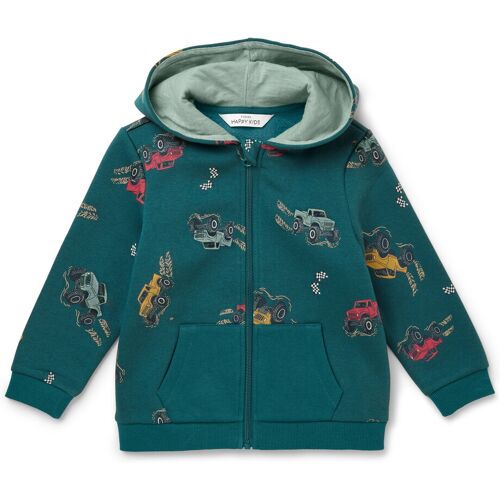 Tchibo - Kinder-Sweatjacke - Jungen - Gr. 110/116 - dunkelgrün - dunkelgrün