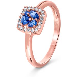 Tchibo - 925 Silber Ring »Blau Cluster« - Damen - Gr. 19 - weiß - weiß Tchibo - 925 Silber Ring »Blau Cluster« - Damen - Gr. 19 - weiß - weiß