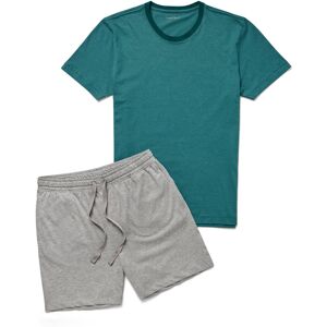 Tchibo - Shorty-Pyjama-Set - Herren - Gr. 4XL - hellgrau/gestreift - hellgrau Tchibo - Shorty-Pyjama-Set - Herren - Gr. 4XL - hellgrau/gestreift - hellgrau