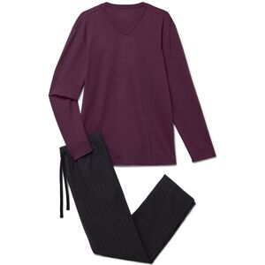 Tchibo - Pyjama-Set mit Flanellhose - Herren - Gr. XXL - bordeaux/gestreift - bordeaux Tchibo - Pyjama-Set mit Flanellhose - Herren - Gr. XXL - bordeaux/gestreift - bordeaux