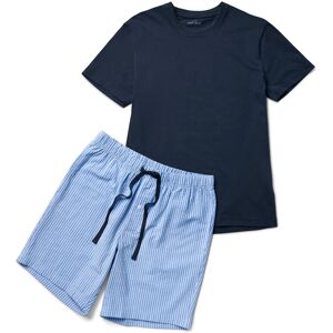 Tchibo - Shorty-Pyjama-Set mit gewebter Hose - Herren - Gr. XXL - dunkelblau/gestreift - dunkelblau Tchibo - Shorty-Pyjama-Set mit gewebter Hose - Herren - Gr. XXL - dunkelblau/gestreift - dunkelblau