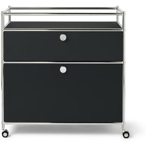 Tchibo - Kommode Metall »Cn3« mit 1 Schublade - 77x40x80cm - schwarz - Stahl / Aluminium / Kunststoff - schwarz Tchibo - Kommode Metall »Cn3« mit 1 Schublade - 77x40x80cm - schwarz - Stahl / Aluminium / Kunststoff - schwarz