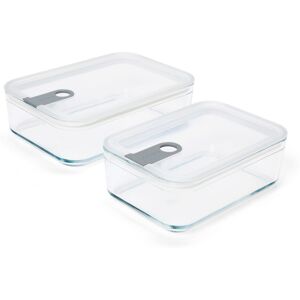 Tchibo - 2 Glas-Multifunktionsdosen mit Deckel - transparent - transparent Tchibo - 2 Glas-Multifunktionsdosen mit Deckel - transparent - transparent