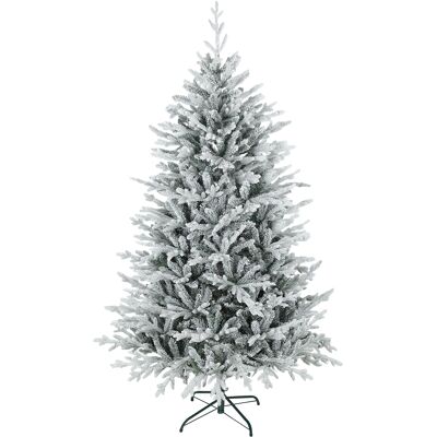 HOMCOM Künstlicher Weihnachtsbaum 180 cm künstlich Tannenbaum mit Schnee, 1976 Spitzen Christbaum Weihnachtsdeko inkl. klappbar Metallständer für drinnen Aosom HOMCOM Künstlicher Weihnachtsbaum 180 cm künstlich Tannenbaum mit Schnee, 1976 Spitzen Christbaum Weihnachtsdeko inkl. klappbar Metallständer für drinnen Aosom