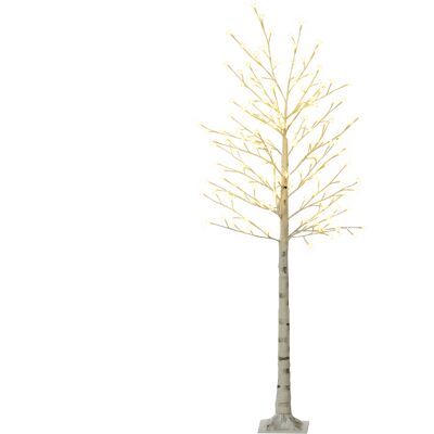 HOMCOM LED Baum, Lichterbaum, Kirschbaum mit 180 LEDs, 3 Helligkeitsstufen, 180 cm Baumlicht, Kunstbaum mit Beleuchtung, Weihnachtsdeko, Osterdeko für Party, Geburtstag, Weiß Aosom HOMCOM LED Baum, Lichterbaum, Kirschbaum mit 180 LEDs, 3 Helligkeitsstufen, 180 cm Baumlicht, Kunstbaum mit Beleuchtung, Weihnachtsdeko, Osterdeko für Party, Geburtstag, Weiß Aosom