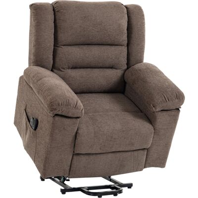HOMCOM Übergroßer elektrischer Aufstehsessel, beheizt, für Senioren, breite Armlehnen und Sitzfläche, Relaxsessel, 8-Punkt-Massage, Chenille, Fußstütze, 2 Fernbedienungen, USB, Taschen, Braun Aosom HOMCOM Übergroßer elektrischer Aufstehsessel, beheizt, für Senioren, breite Armlehnen und Sitzfläche, Relaxsessel, 8-Punkt-Massage, Chenille, Fußstütze, 2 Fernbedienungen, USB, Taschen, Braun Aosom